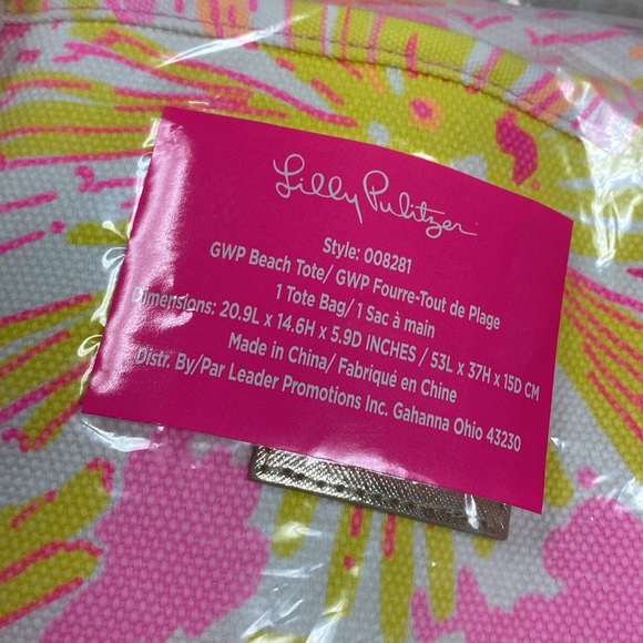 NWT Lilly Pulitzer Be the Sunshine tote bag - Picture 3 of 4